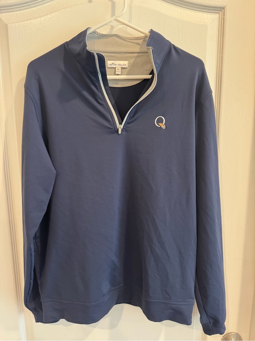 Quail Hollow Club - Peter Millar Men's Quarter-Zip Pullover Sweater - Blue